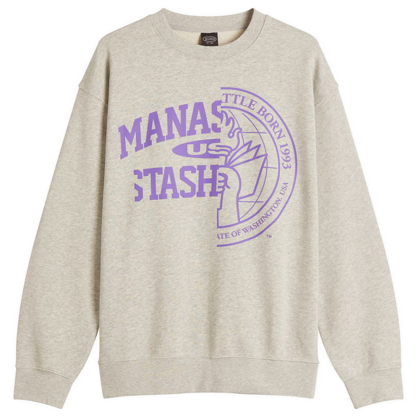 Sweater Manastash Citee Collegiate Sweatshirt Grå | 7925132001-382