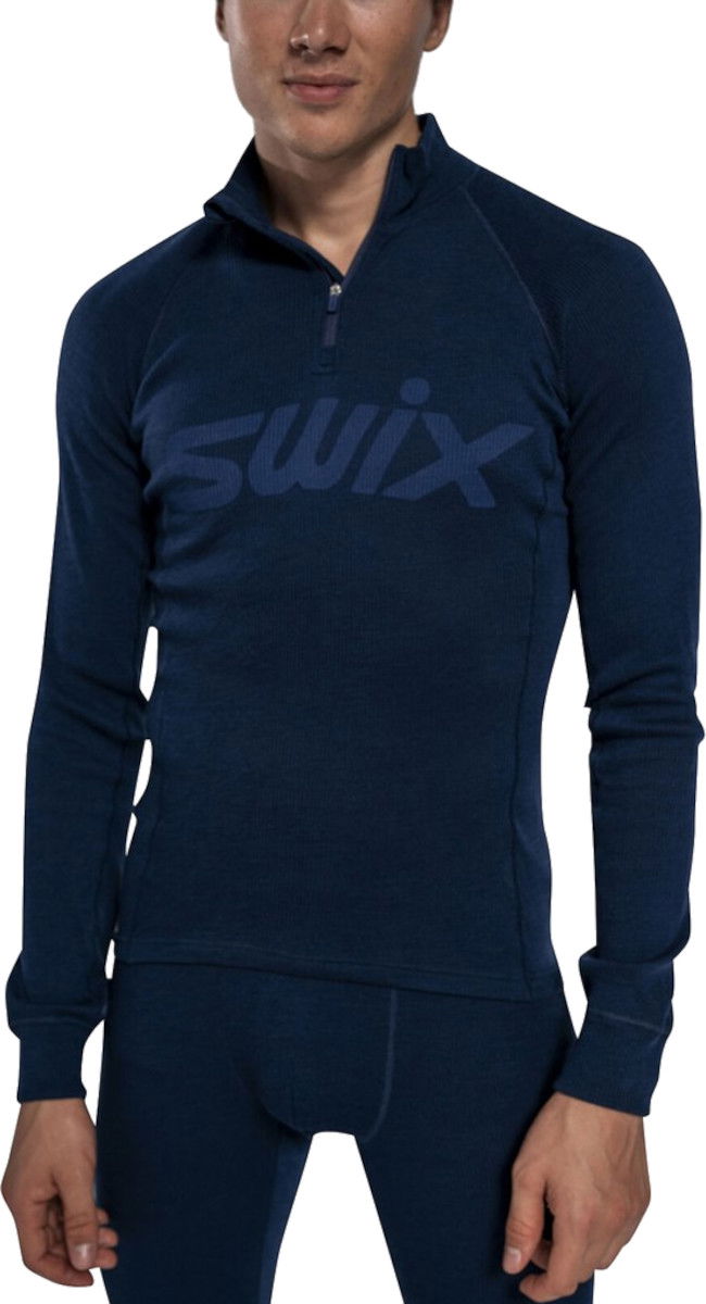 Sokker SWIX Swix RaceX Merino Half Zip Top Blå | 10120-23-75100