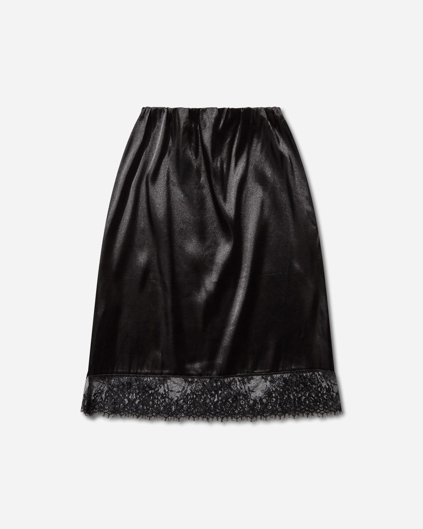 Nederdel OpéraSPORT Lucia Satin Lace Trim Skirt Sort | K50FW25  4