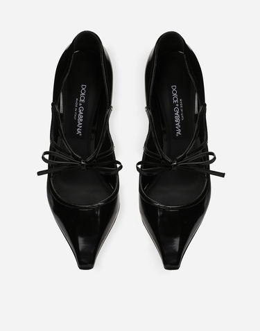 Sneakers og sko Dolce & Gabbana Polished Calfskin Pumps Sort | CD1853A103780999, 3