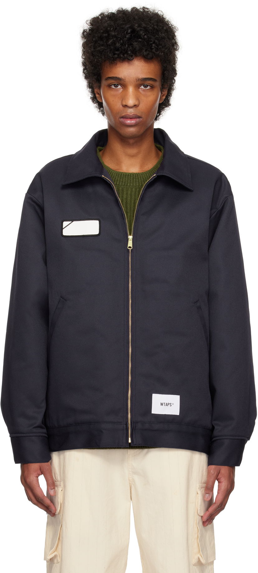 Jakke WTAPS WTAPS Wrecker Jacket Mørkeblå | 242WVDT-JKM05