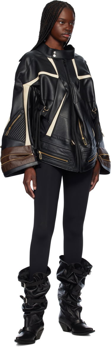 Jakke Junya Watanabe Junya Watanabe Komine Protector Faux-Leather Jacket Sort | JO-J003-051-1, 3