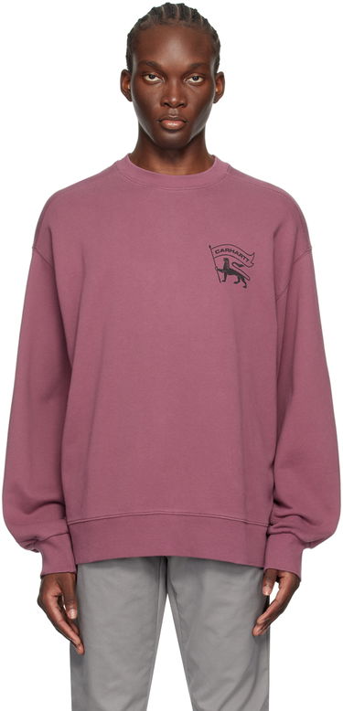 Sweatshirt Carhartt WIP Stamp Logo Sweatshirt Lyserød | I033620, 0