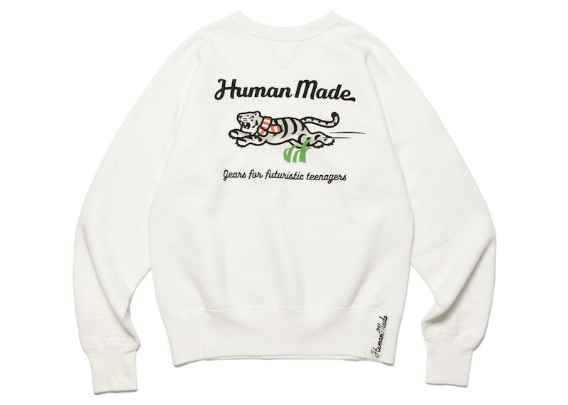 Sweatshirt Human Made Tiger Sweatshirt Hvid | HM24CS038, 0