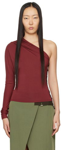 Miaou Katia One Shoulder Long Sleeve Top