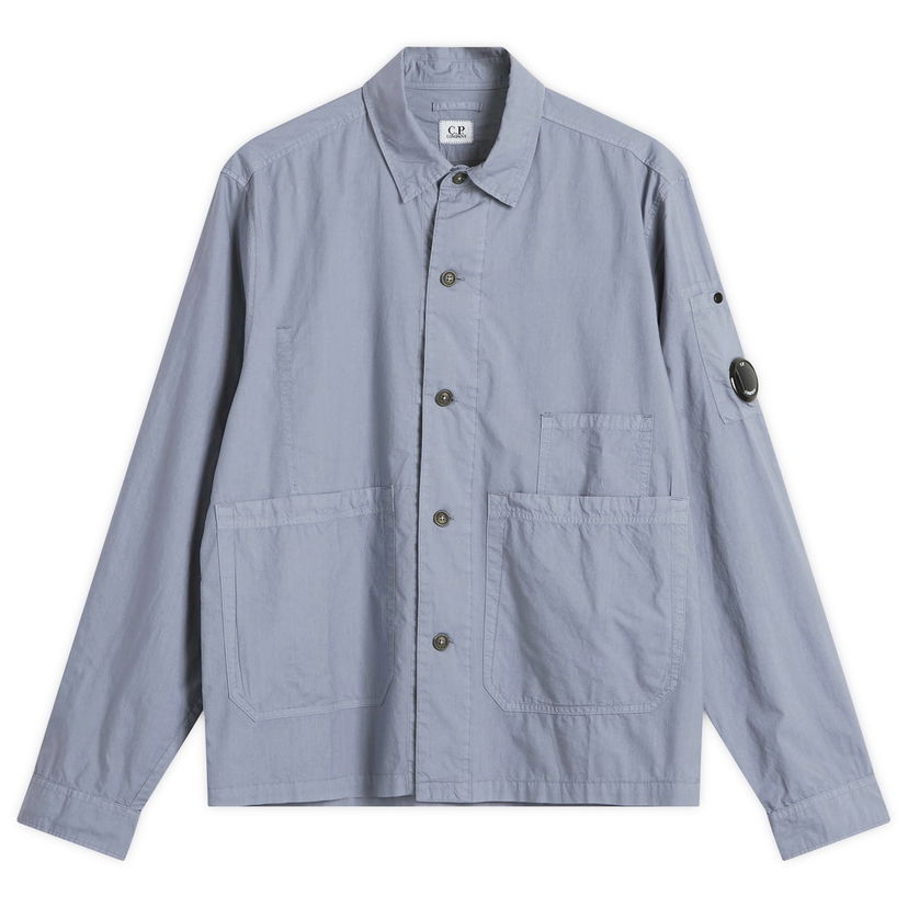 Skjorte C.P. Company C.P. Company Arm Lens Overshirt Blå | 18CMOS238A-005328G-PRP