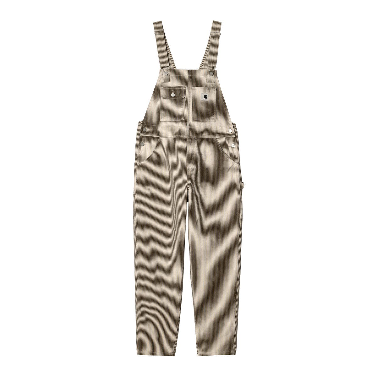 Bukser Carhartt WIP Haywood Bib Haywood Stripe Beige | I033137_26I_02, 0