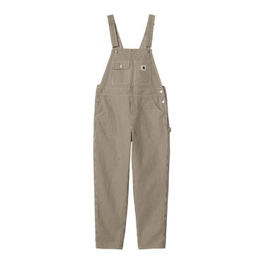 Bukser Carhartt WIP Haywood Bib Haywood Stripe Beige | I033137_26I_02, 0