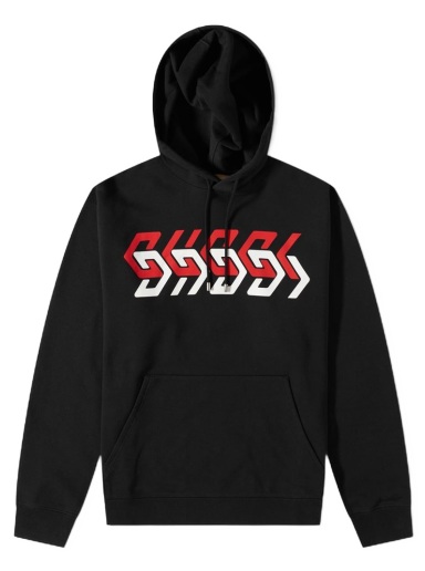 Sweatshirt Gucci Geometric Block Logo Hoody Sort | 681210-XJDV3-1152