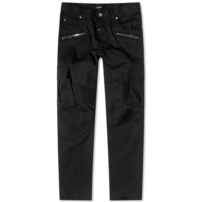 Jeans Balmain Balmain Cargo Biker Jeans Sort | BH1MH016CD96-0PA