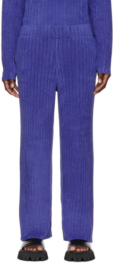 Bukser Dion Lee Ribbed Knit Lounge Pants Blå | C7101P22, 0