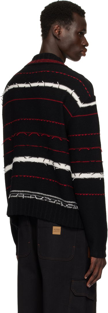 Sweater Andersson Bell Andersson Bell Striped Polo Sweater Sort | atb1245m, 2