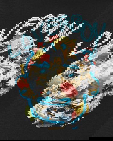 T-shirt Charles Jeffrey Loverboy Face T-Shirt Sort | CJLAW22FT BLACK, 5