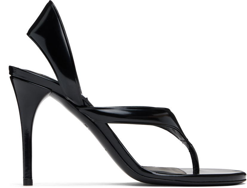 Sneakers og sko Alaïa ALAÏA Heeled Thong Sandals Sort | AA3S122CK301