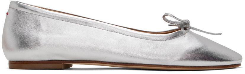 Tøj Aeyde Aeyde Delfina Ballerina Flats Metalisk | A11-FL-MNLR08FL17-SS24-920-051
