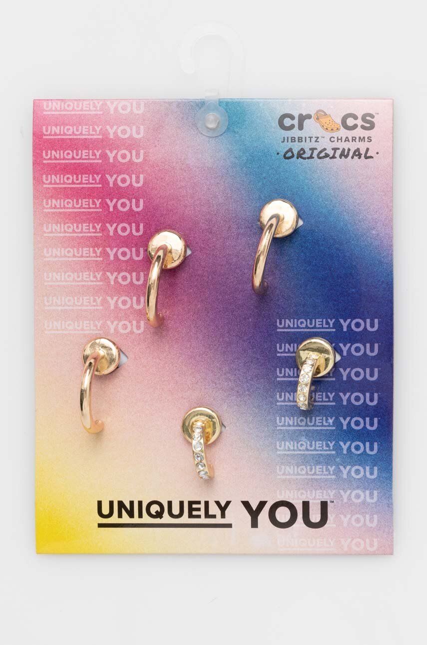 Stift Crocs Summer Nostalgia Gold 5-Pack Pins Metalisk | 10011561, 0
