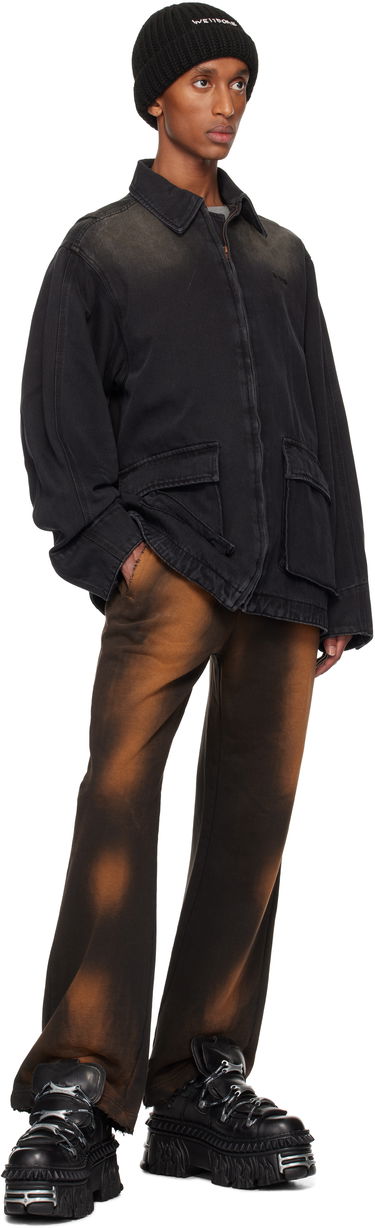 Joggingbukser We11done Washed Logo Sweatpants Brun | WD-TA3-24-701-U-BK, 3