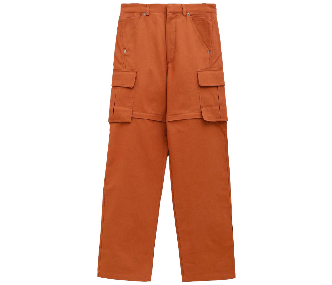 Bukser Jacquemus Le Pantalon Peche Convertible Terracotta Orange | 216PA007-1073-840, 0