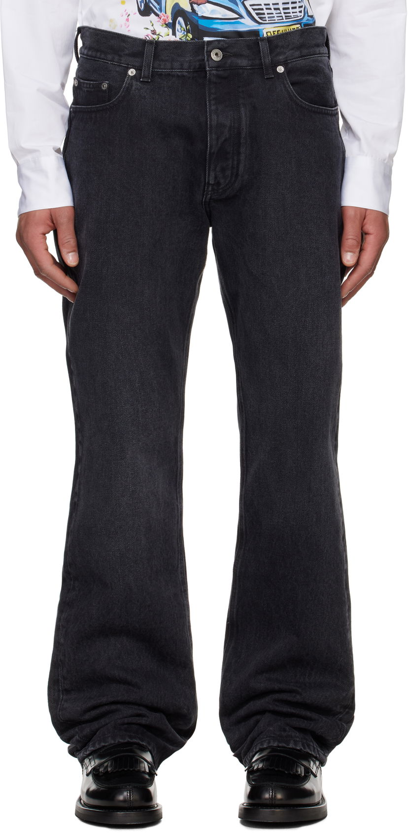 Jeans Off-White Off-White Arrow Skate Jeans Sort | OMYA138C99DEN0021300