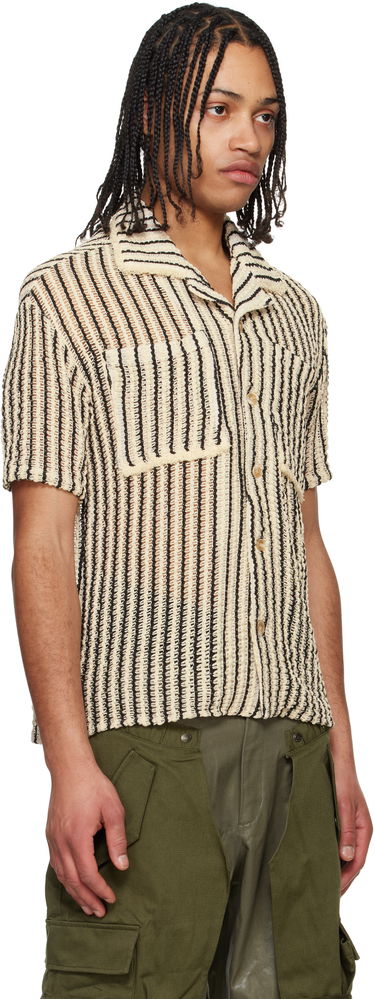 Skjorte Andersson Bell Andersson Bell Sheer Knit Striped Shirt Beige | atb1235m, 1