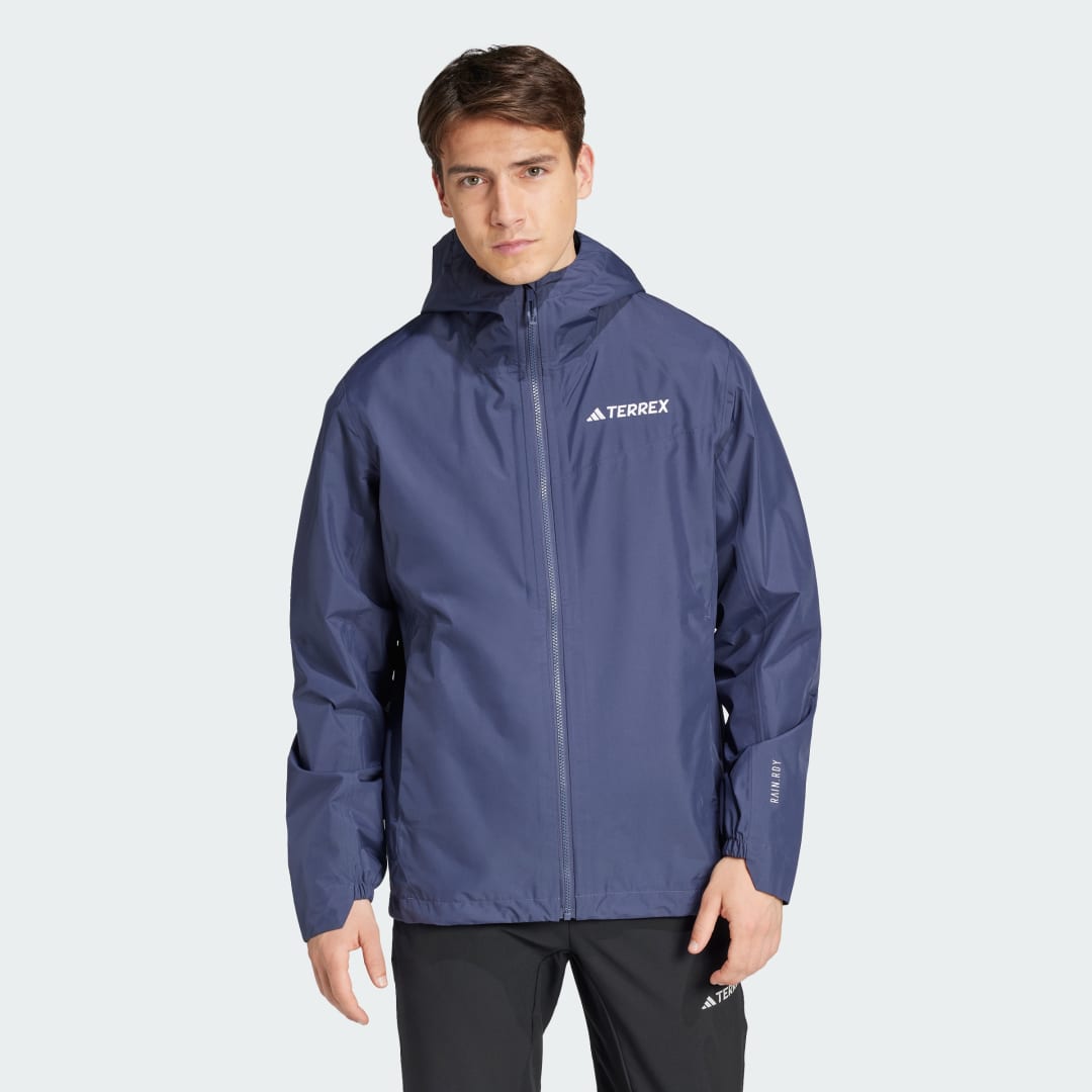 Regnfrakke adidas Performance Terrex Multi 2.5L Rain.Rdy Jacket Blå | IW8879, 0