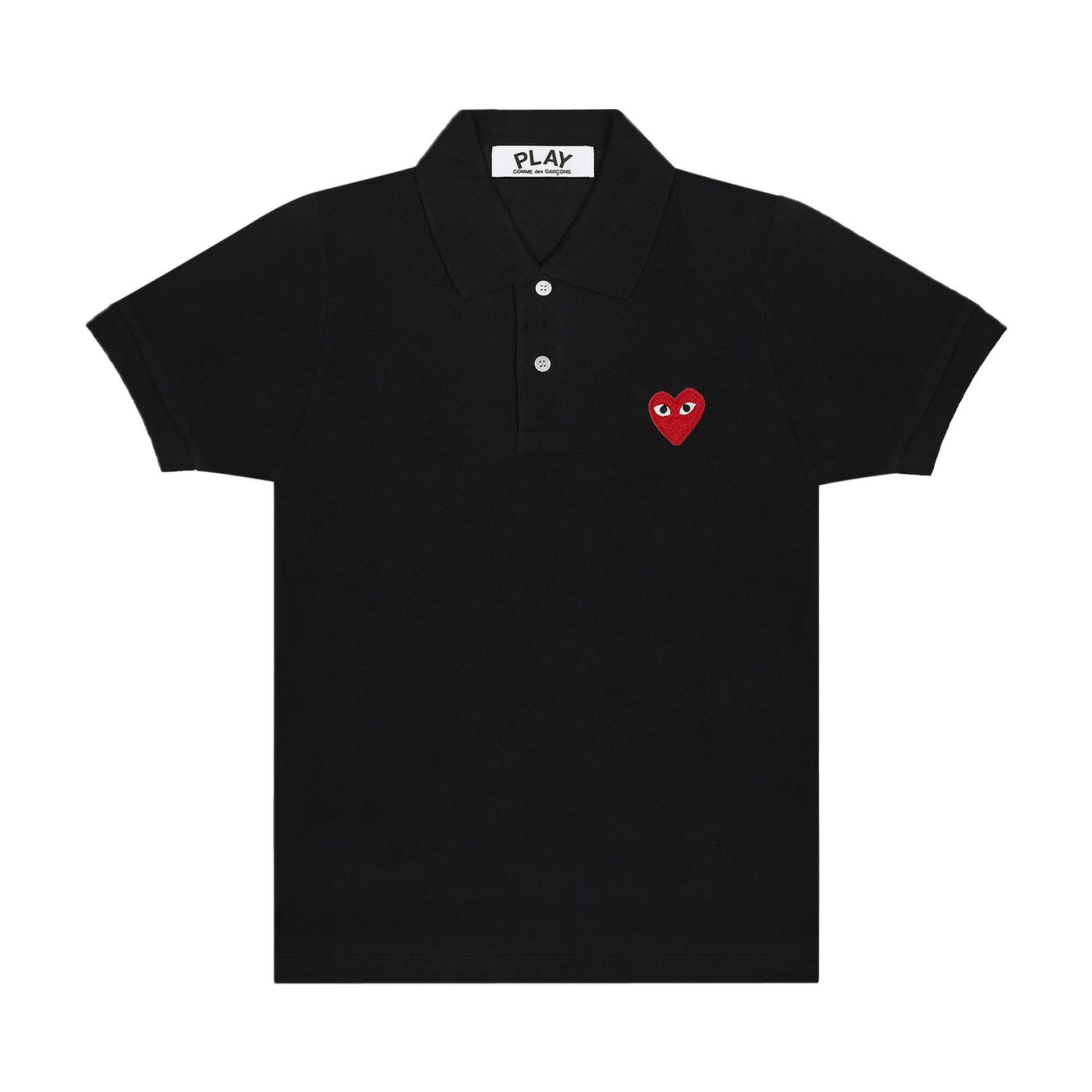 Polo skjorte Comme des Garçons Play Heart Polo Tee Sort | AZ T006 051 1, 1