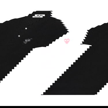 Polo skjorte Comme des Garçons Play Heart Polo Tee Sort | AZ T006 051 1, 1