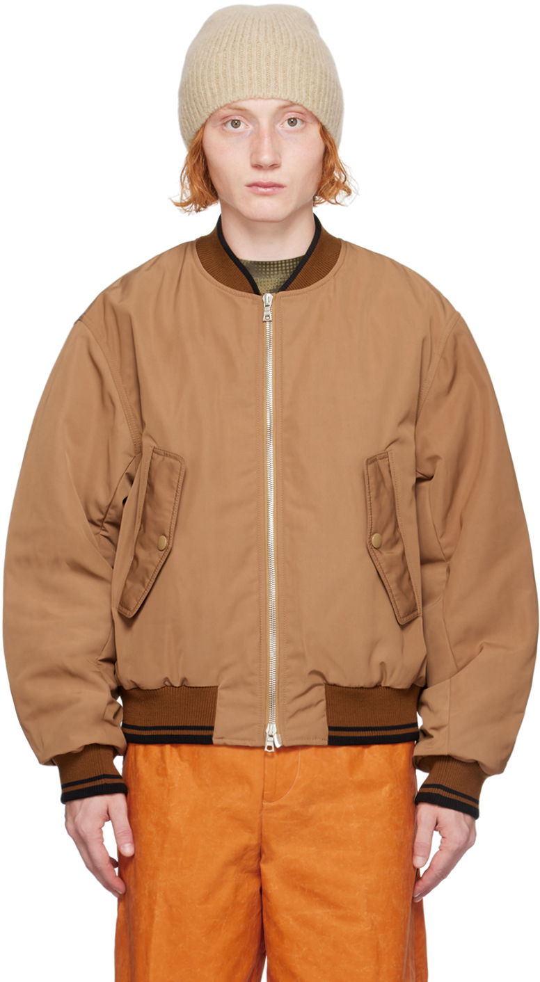 Bomberjakke Dries Van Noten Brown Oversized Bomber Jacket Brun | 242-020518-9102, 0