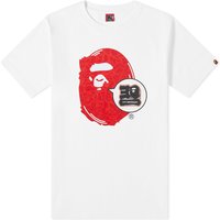T-shirt BAPE 30th Anniversary Ape Head T-Shirt Rød | 001TEJ701006F-WHR, 1