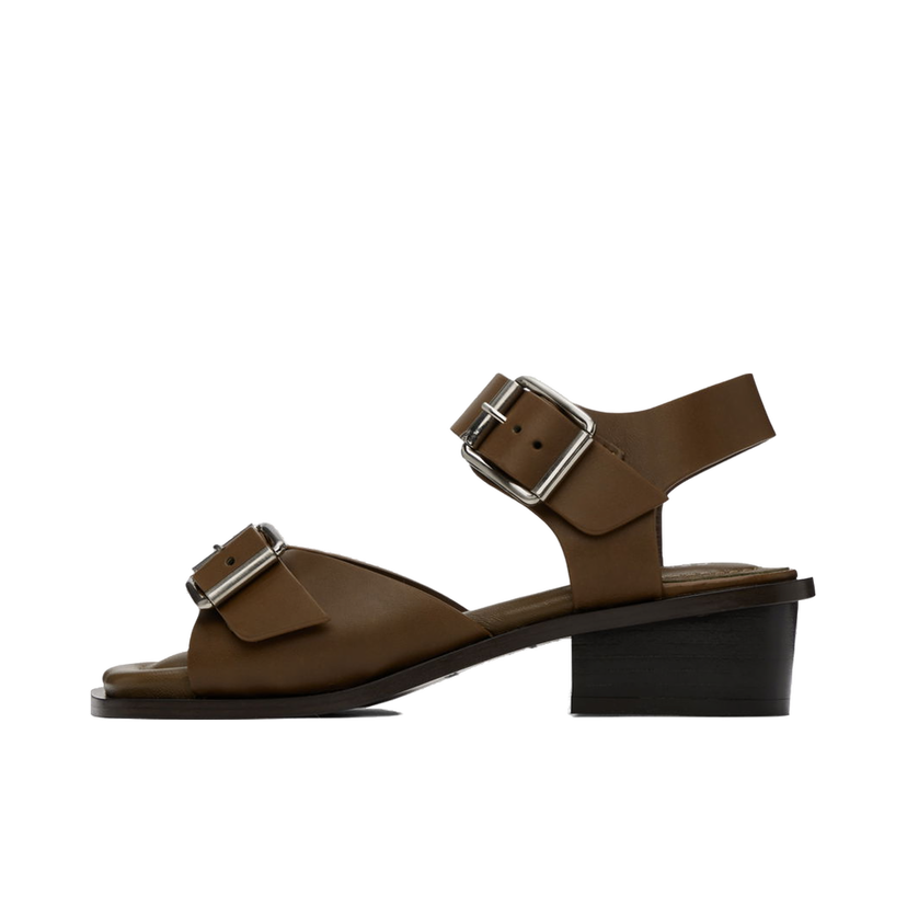 Sneakers og sko LEMAIRE Square Heeled Sandals Brun | FO0030 LL196