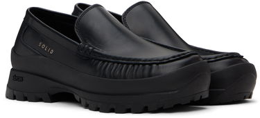 Tøj Solid Homme Solid Homme Leather Loafers Sort | S243SU01, 3