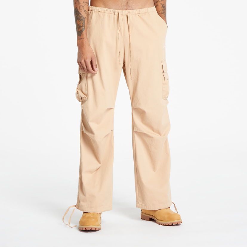 Cargo bukser Karl Kani Small Signature Washed Parachute Pants Beige | KM234-032-2