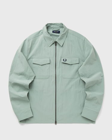 Skjorte Fred Perry Fred Perry Zip Through Overshirt Grøn | M5684-Z16, 0