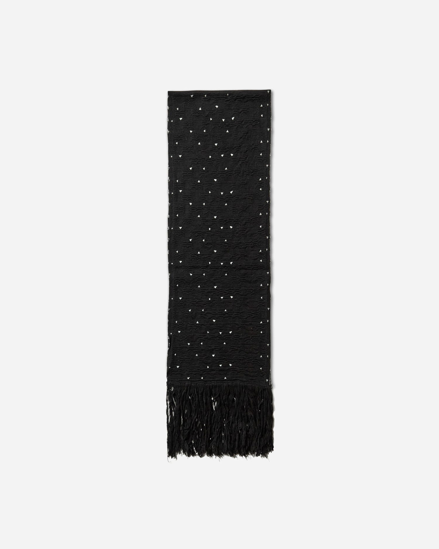 Tørklæde KIKO KOSTADINOV Tarr Night Sky Textured Patterned Scarf with Fringe Sort | KKAW25KN09 112, 1