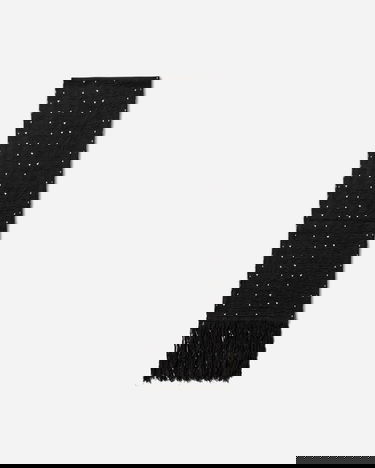 Tørklæde KIKO KOSTADINOV Tarr Night Sky Textured Patterned Scarf with Fringe Sort | KKAW25KN09 112, 1