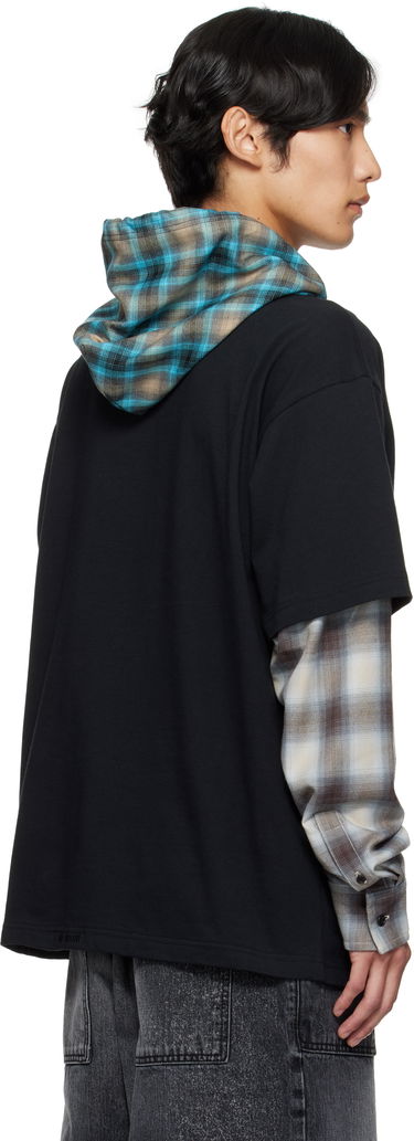 T-shirt We11done We11done Checkered Layered T-Shirt Sort | WD-TT2-25-783-U-BK, 2