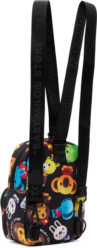 Rygsæk BAPE Milo 3D All Print Pattern Micro Backpack Sort | 0MXBGW4280XXO, 2