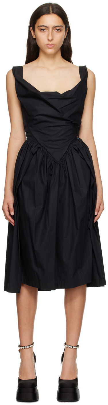 Kjole Vivienne Westwood Westwood Sunday Midi Dress Sort | 1101032Z-W009Q-SW