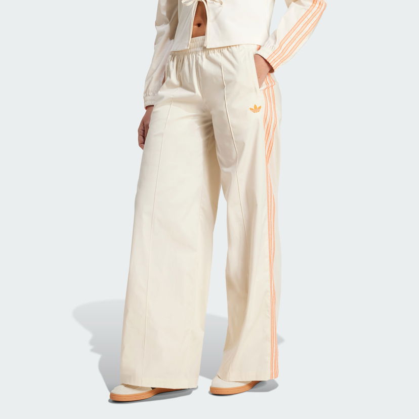 Bukser adidas Originals adidas Originals Summer Glow Wide Leg Pants Beige | KC0675
