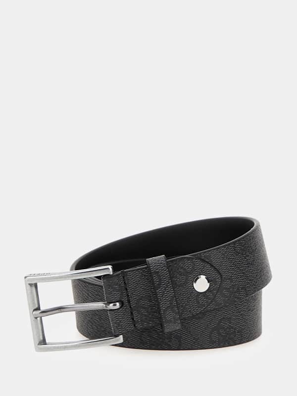 Bælter GUESS Classic 4G Genuine Leather Belt Sort | BM7781P3435, 0