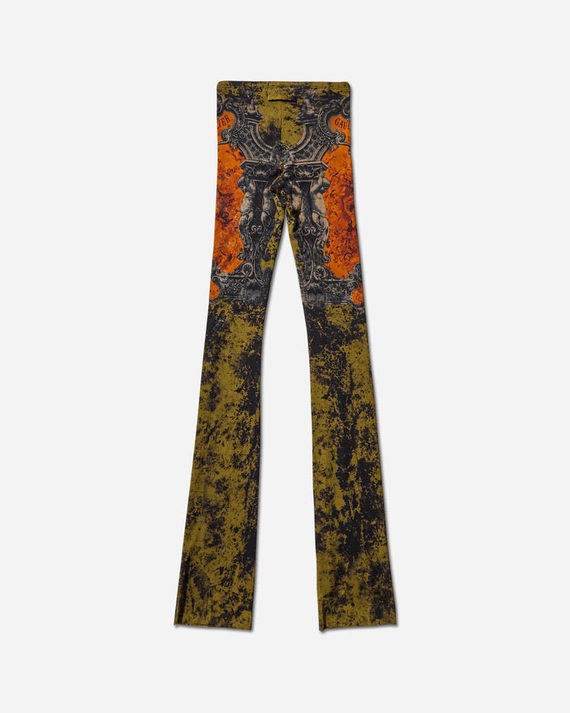 Bukser Jean Paul Gaultier Medallion Flare Pants Grøn | 2503WTR016M006 P004115