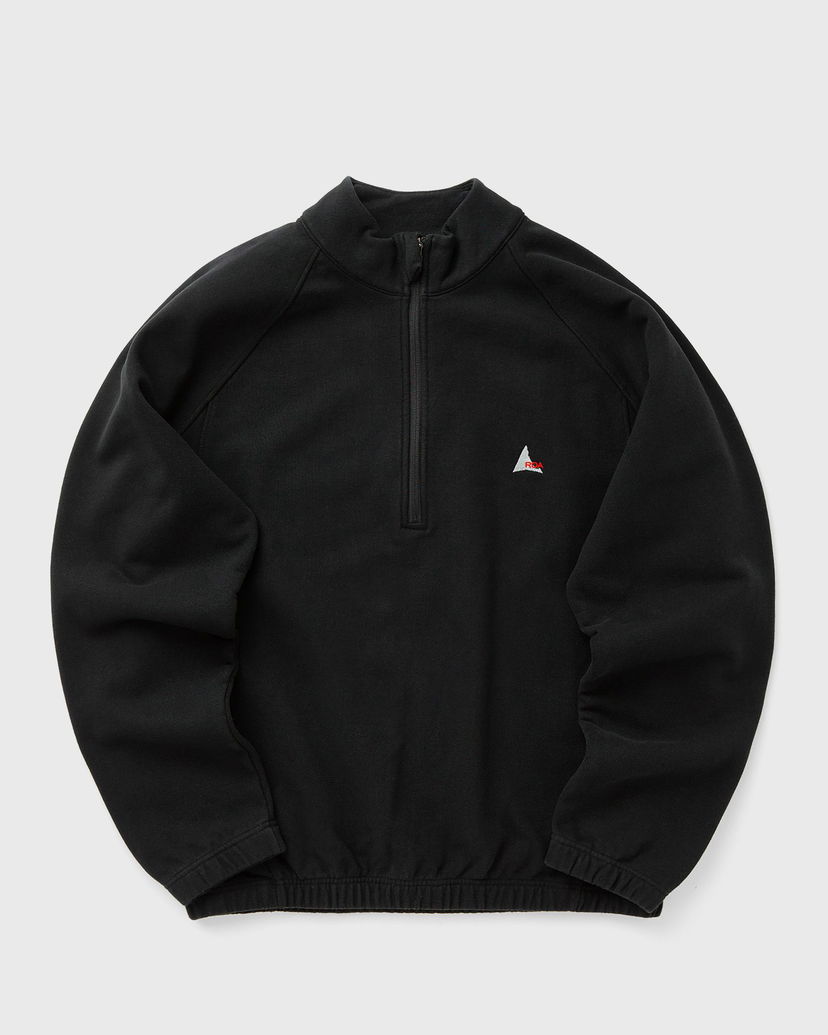 Sweatshirt ROA Heavy Half Zip Sweatshirt Sort | RBMW0334FA241