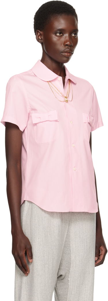 Skjorte Comme des Garçons Girl Cotton Bow Pocket Shirt Lyserød | NO-B007-051-2, 1