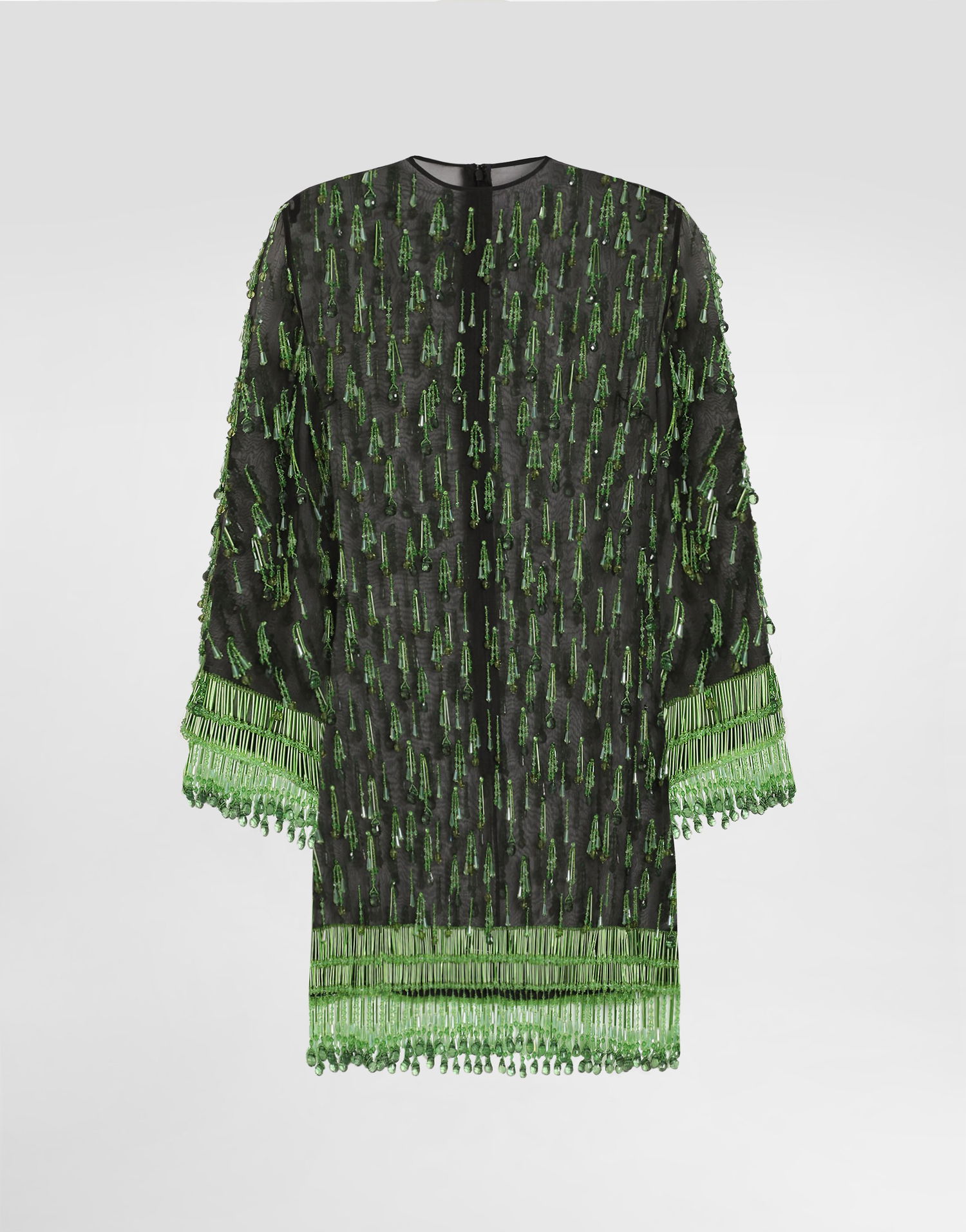 Kjole Dolce & Gabbana Dolce & Gabbana Embroidered Organza Flared Mini Dress Grøn | F60EHZGDDG2S8400, 0