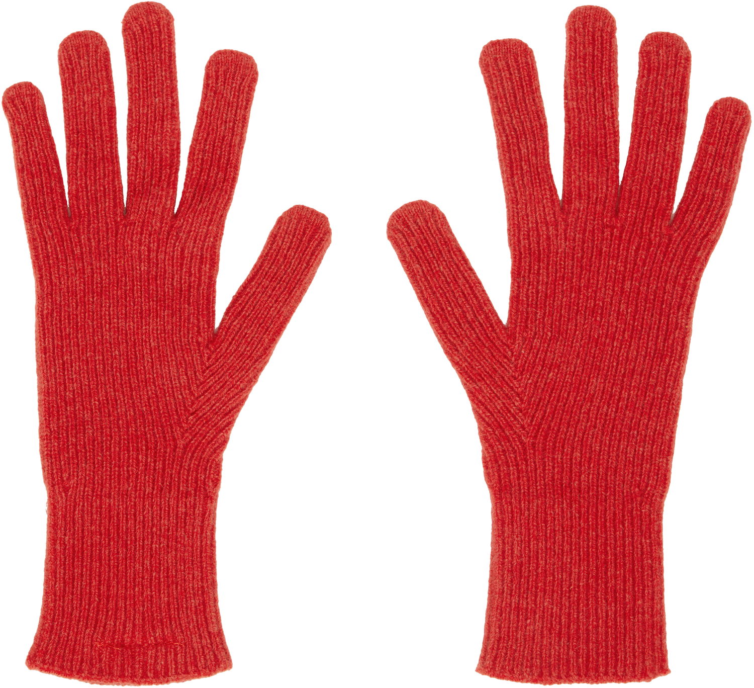Handsker Baserange Baserange Ribbed Knit Gloves Rød | ACRG-RC-AU25, 1