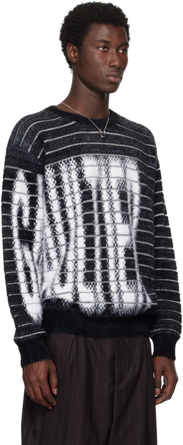 Sweater Jean Paul Gaultier Jean Paul Gaultier Jacquard 'Gaultier' Sweater Sort | 25/03-W-PO013-K004-0001, 1