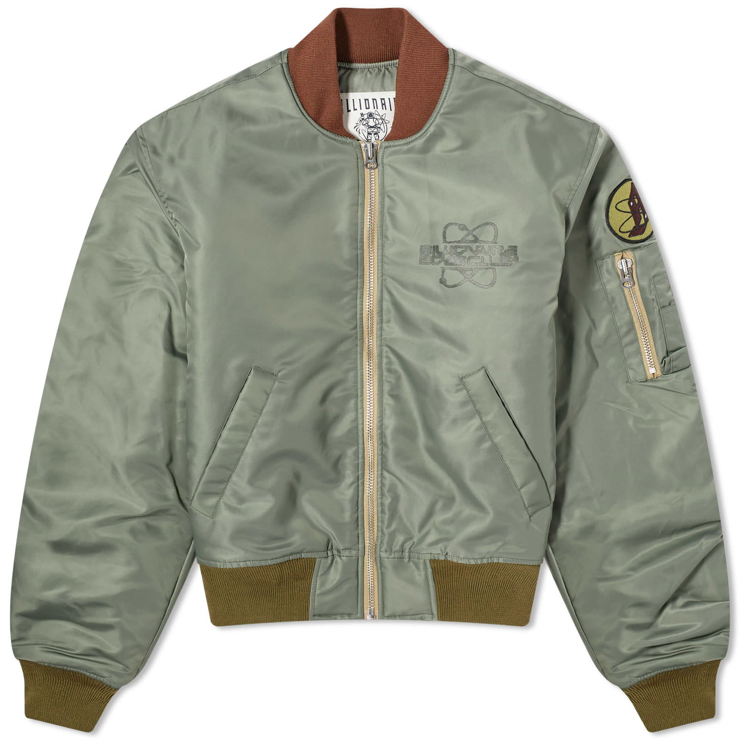 Bomberjakke BILLIONAIRE BOYS CLUB Nylon Shell Bomber Jacket Grøn | B24103-OLV, 0