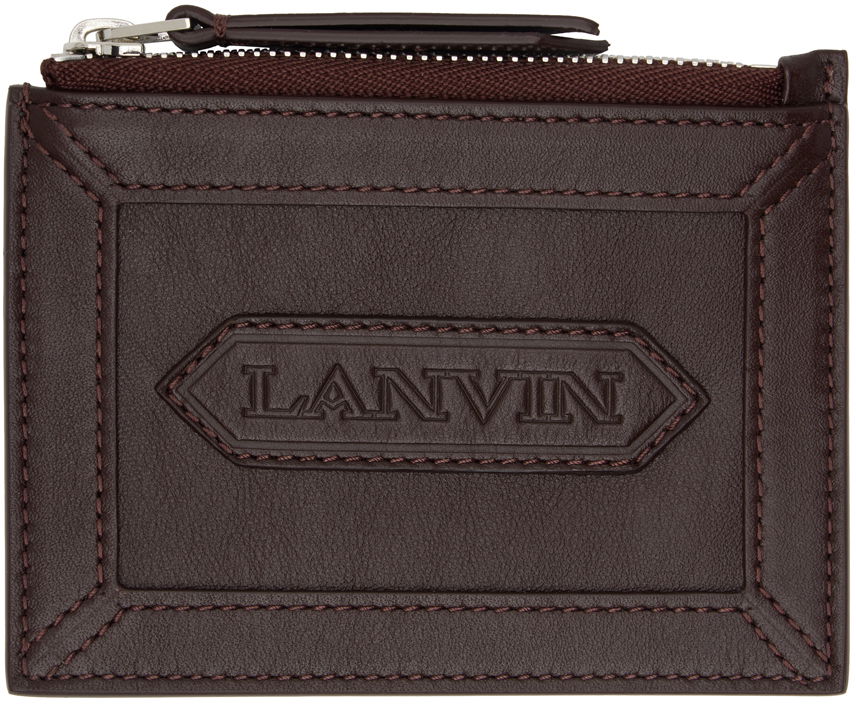 Tegnebog LANVIN Burgundy Zipped Card Holder Beige | LM-SLSWZ4-PIEN-A24, 0