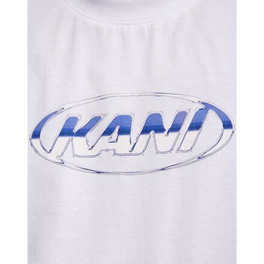 T-shirt Karl Kani Karl Kani Woven Signature Chrome Logo Crop Tee Hvid | KK-60300356, 1