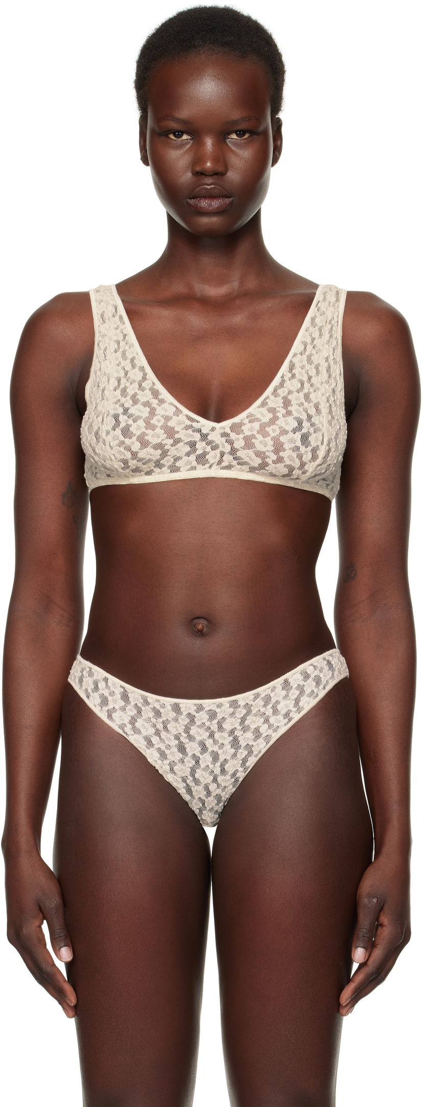 Trusser Baserange Crescent Lace Bra Hvid | BRCR-LA-SP25